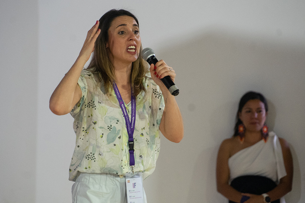 Irene Montero, Ministra de la Mujer en España. Foto: Isabel Briseño