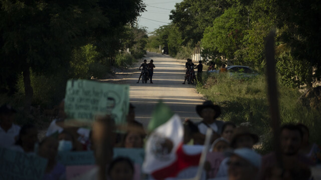 La lucha en Ixil emergió a partir de la decisión de defender las tierras productivas de la comunidad frente a los intentos de despojo impulsados por las inmobiliarias. Foto: Robin Canul.