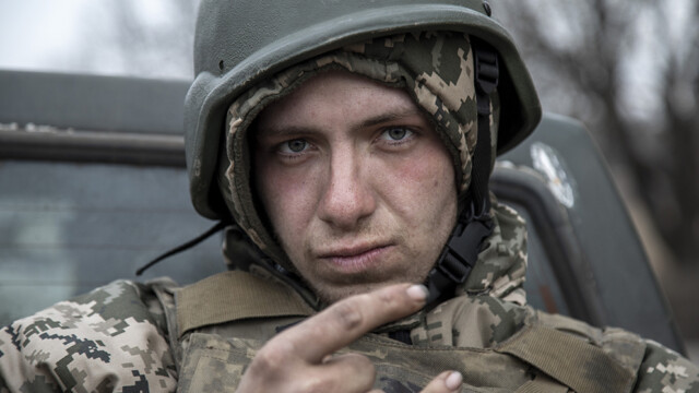AVDIIVKA, DONETSK OBLAST, UKRAINE, MARCH 04: A Ukrainian serviceman is photographed as he goes for rotation to support troops on the battlefield in Semenivka village nearby Avdiivka in the eastern of Donetsk region as fighting between Ukrainian forces and Russian troops continues in Donbas, Ukraine, March 04th, 2024.